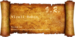 Vizeli Robin névjegykártya